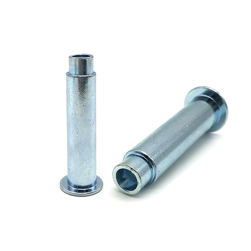 扁圓頭鐵鍍藍鋅半空心鉚釘不銹··· 扁圓頭鐵鍍藍鋅半空心鉚釘不銹···